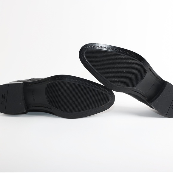 Cole Haan Mens Size 11 Madison Bal Wing 2 Brogue Dress Shoes Black Lace Up - Picture 2 of 10